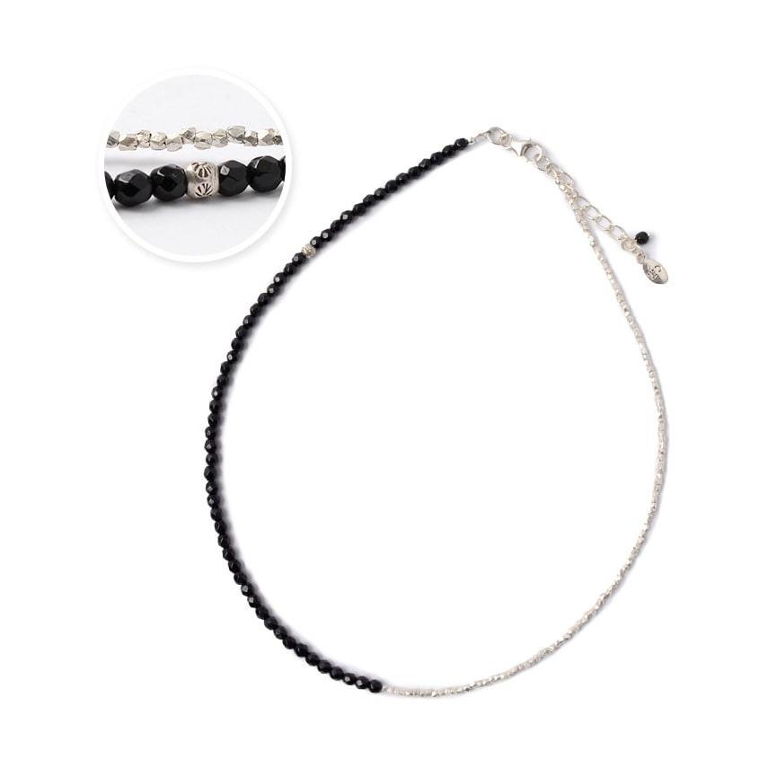 CHALISA T..（チャリッサ・ティー） オニキス Wラップ ブレスレット / カレンシルバー / 3mm マルチカットビーズ / レディース | ROCOCO | 04