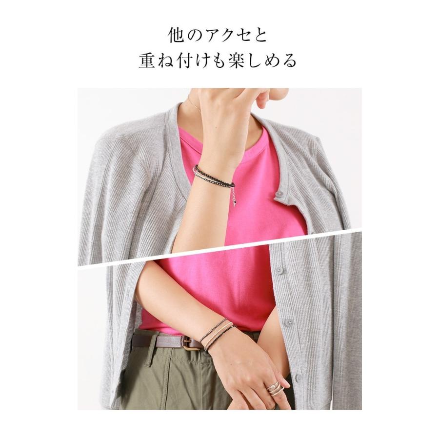 CHALISA T..（チャリッサ・ティー） オニキス Wラップ ブレスレット / カレンシルバー / 3mm マルチカットビーズ / レディース | ROCOCO | 07