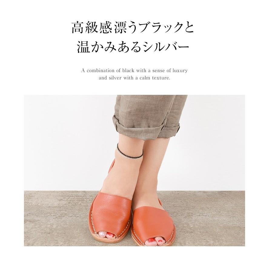 CHALISA T..（チャリッサ・ティー） オニキス Wラップ アンクレット / カレンシルバー / 3mm マルチカットビーズ / レディース | ROCOCO | 03