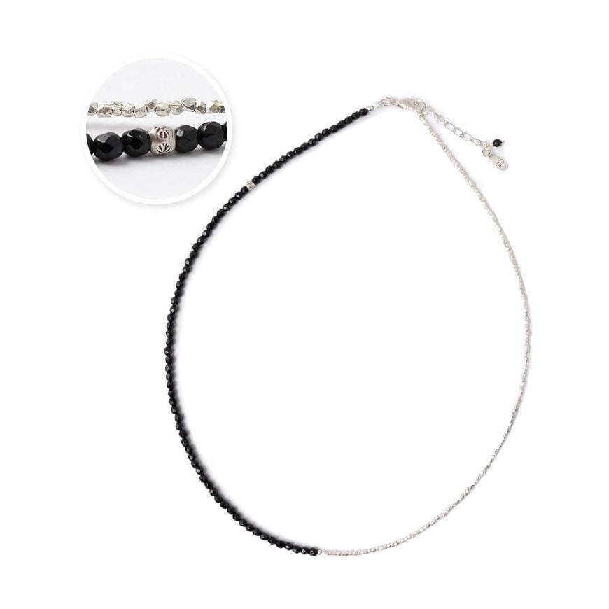 CHALISA T..（チャリッサ・ティー） オニキス Wラップ アンクレット / カレンシルバー / 3mm マルチカットビーズ / レディース | ROCOCO | 04