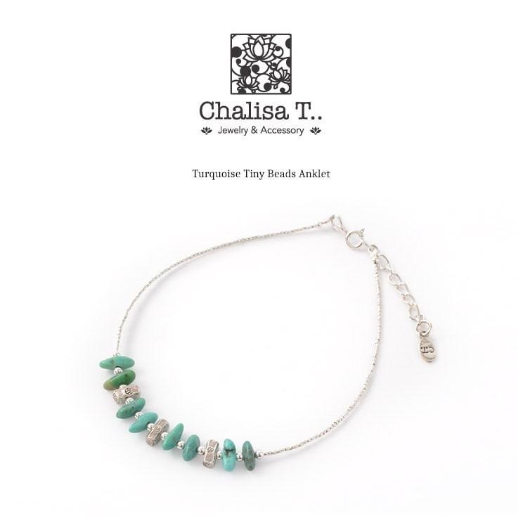 CHALISA T..（チャリッサ・ティー） ターコイズ タイニービーズ アンクレット / カレンシルバー / レディース / シルバー925 | ROCOCO | 02