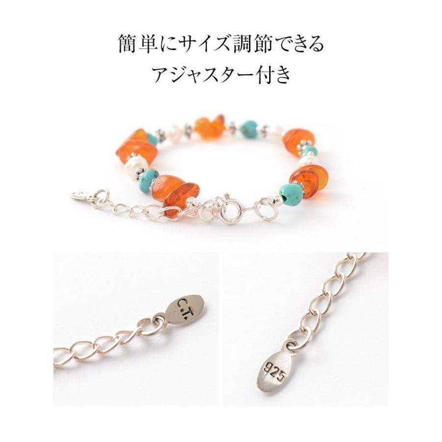 CHALISA T..（チャリッサ・ティー） ターコイズ アンバー パール コンビアンクレット / レディース / シルバー925 | ROCOCO | 07