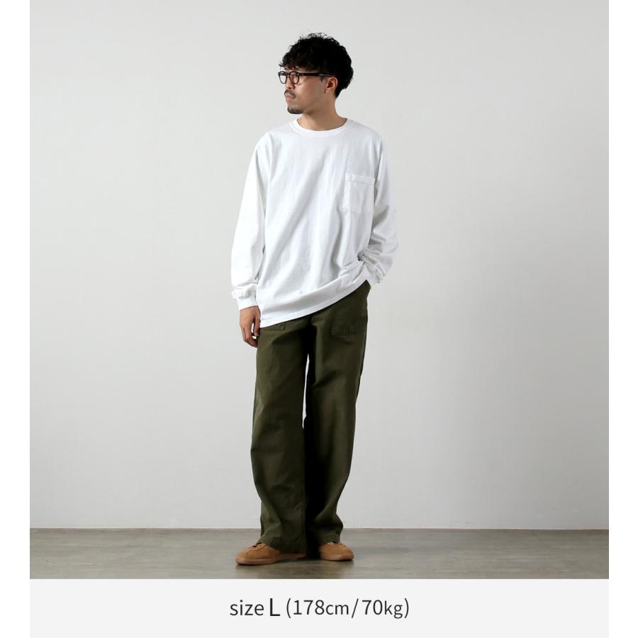 GOODWEAR（グッドウェア） クルーネック ポケット Tシャツ 長袖 / メンズ レディース ロンT 無地 ヘビーオンス 厚手 | Goodwear | 12