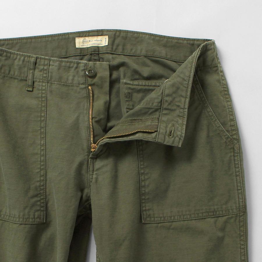 Blue refabric（ブルーリファブリック） ベイカー テーパードパンツ 硫化染めバックサテン 日本製 / メンズ ベーカーパンツ | JAPAN BLUE JEANS | 14