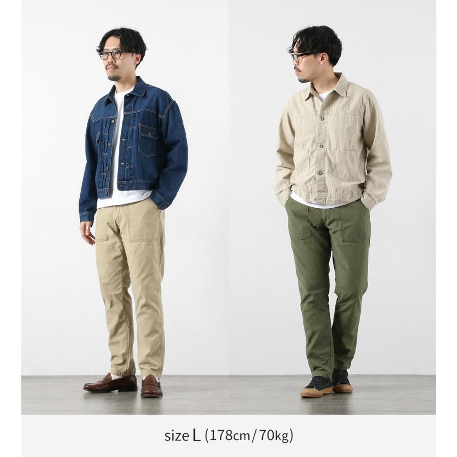 Blue refabric（ブルーリファブリック） ベイカー テーパードパンツ 硫化染めバックサテン 日本製 / メンズ ベーカーパンツ | JAPAN BLUE JEANS | 07