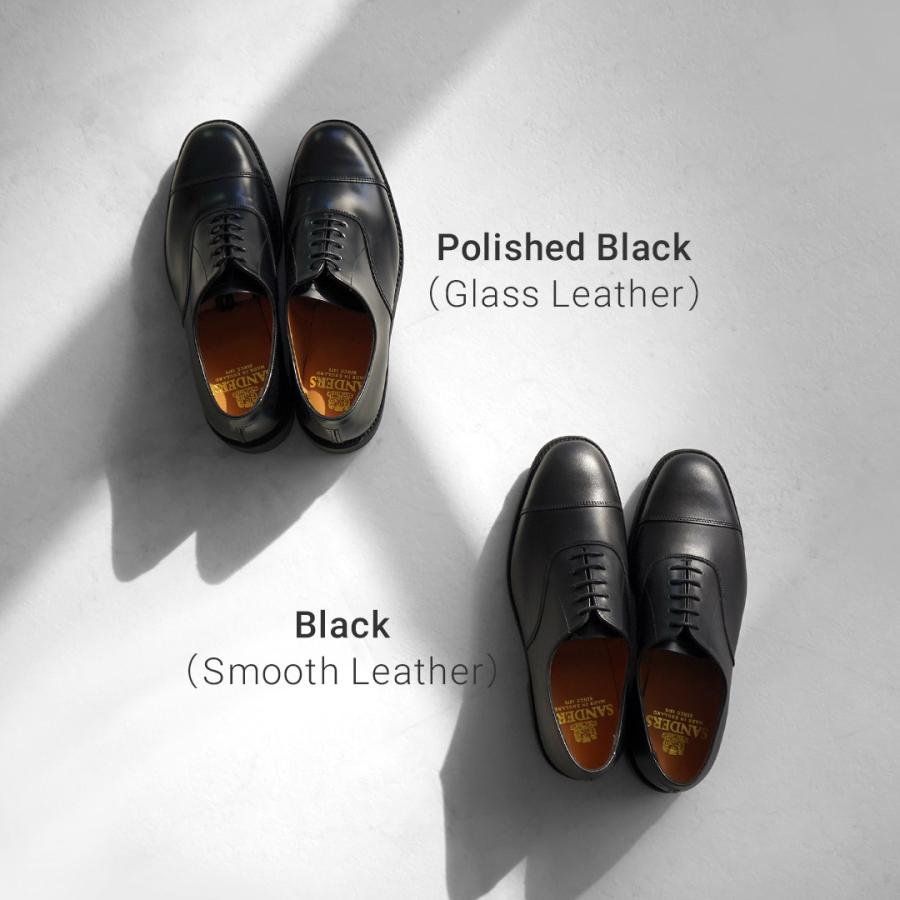 SANDERS（サンダース） 1846B 別注 キャップトゥ オックスフォード レザーシューズ / ドレスシューズ 内羽根 イギリス製 本革 | SANDERS | 04