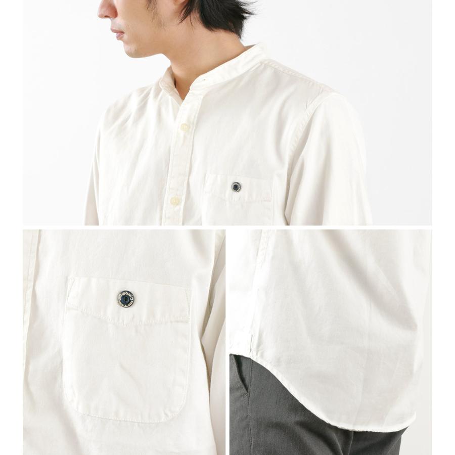 BARNS（バーンズ） 別注 オックス バンドカラー シャツ メンズ 長袖 無地 カジュアル ゆったり 綿 日本製 | BARNS OUTFITTERS | 13