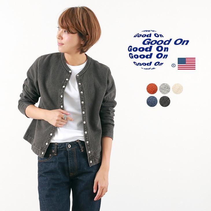 Good On グッドオン クルースウェットカーディガン 裏起毛 アメリカ製生地 日本製 レディース Gobw1711 Rococo Paypayモール店 通販 Paypayモール