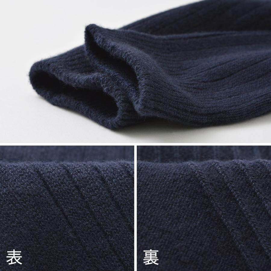 ROTOTO（ロトト） コットンウール リブクルーソックス / 靴下 メンズ レディース 冬 厚手 無地 日本製 | ROTOTO | 14