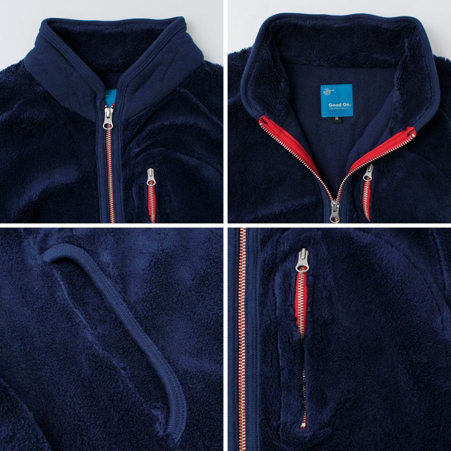 GOOD ON（グッドオン） ボア フリーダム ジャケット / コットン フリース メンズ ダブルジップ 日本製 | GOOD ON | 14