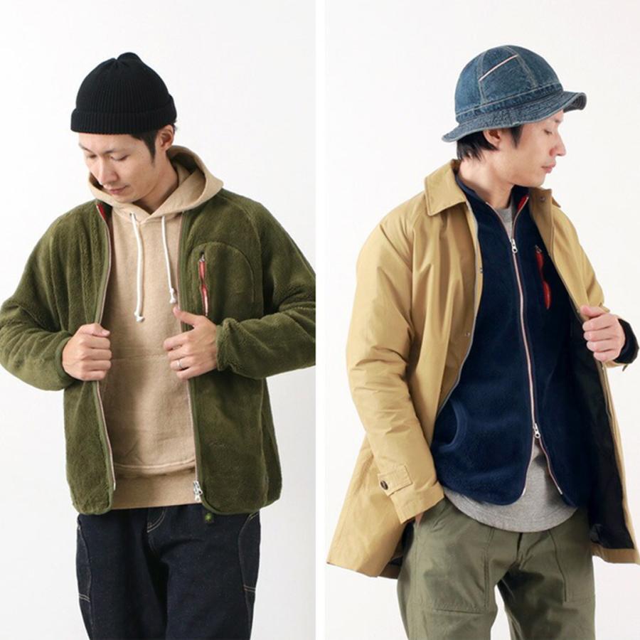 GOOD ON（グッドオン） ボア フリーダム ジャケット / コットン フリース メンズ ダブルジップ 日本製 | GOOD ON | 08