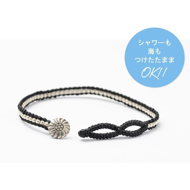phaduA（パ・ドゥア） ワックスコード シルバー 一連 コンチョ ブレスレット / メンズ / レディース / ペア可 | ROCOCO | 15