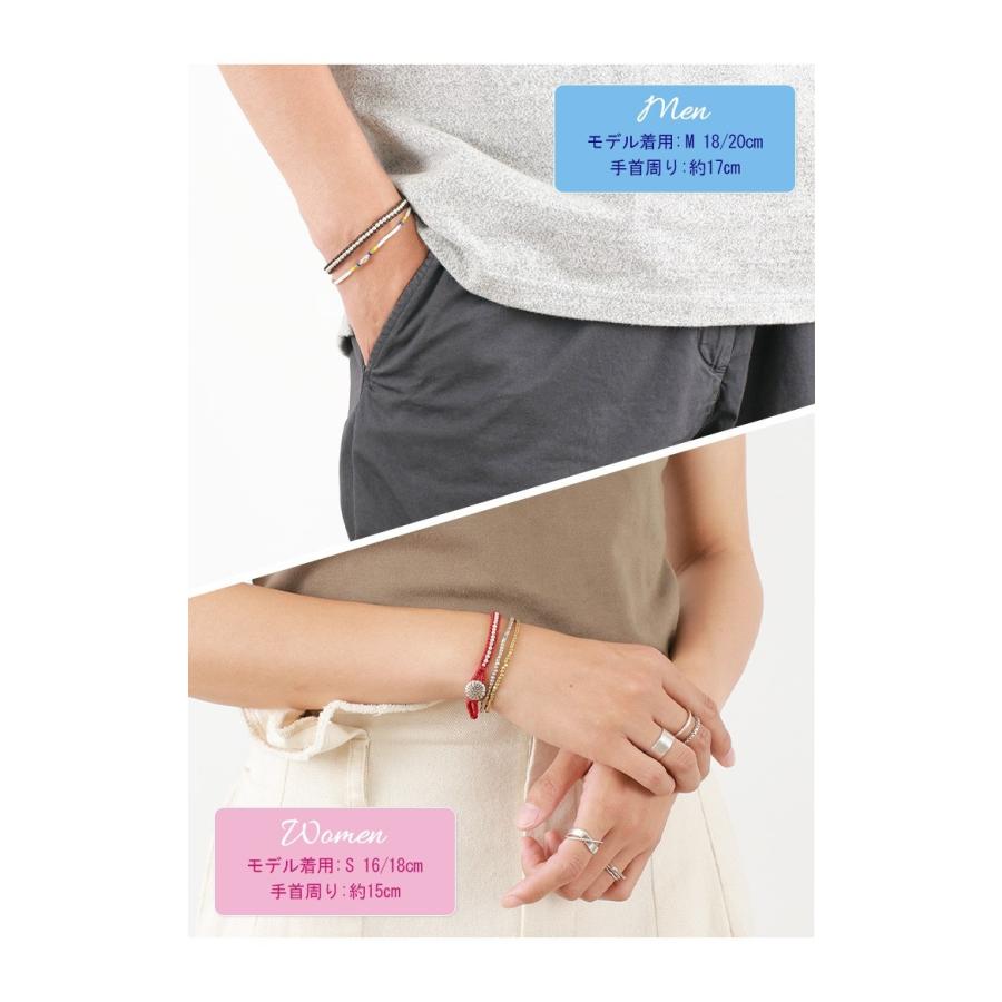 phaduA（パ・ドゥア） ワックスコード シルバー 一連 コンチョ ブレスレット / メンズ / レディース / ペア可 | ROCOCO | 16