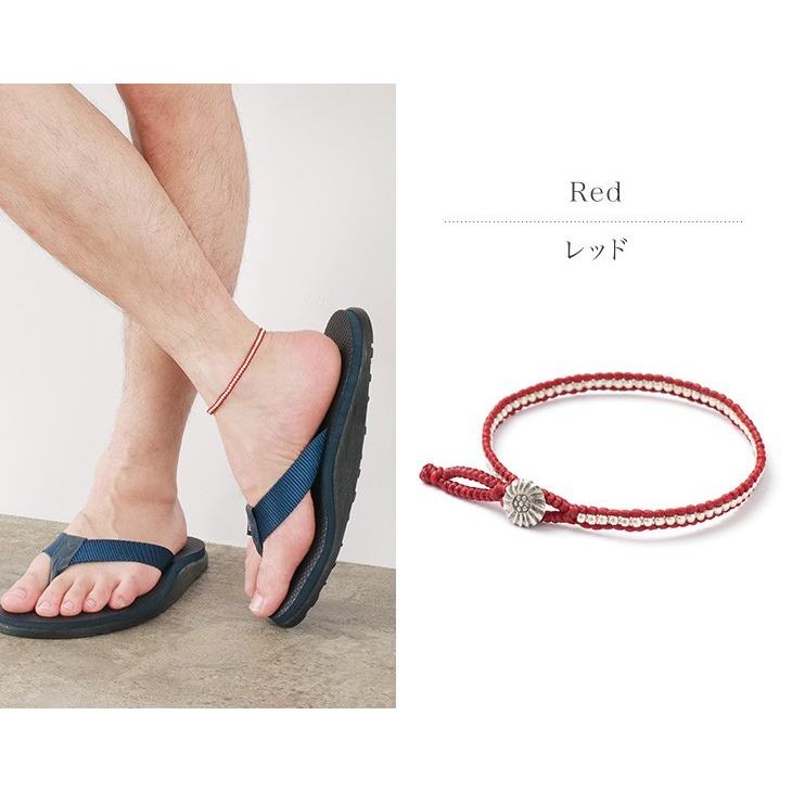 phaduA（パ・ドゥア） ワックスコード シルバー 一連 コンチョ アンクレット / メンズ / レディース / ペア可 / アクセサリー | ROCOCO | 08