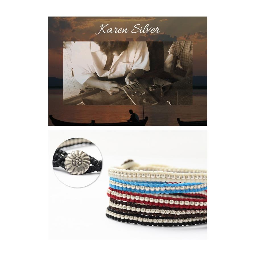 phaduA（パ・ドゥア） ワックスコード シルバー 一連 コンチョ アンクレット / メンズ / レディース / ペア可 / アクセサリー | ROCOCO | 13