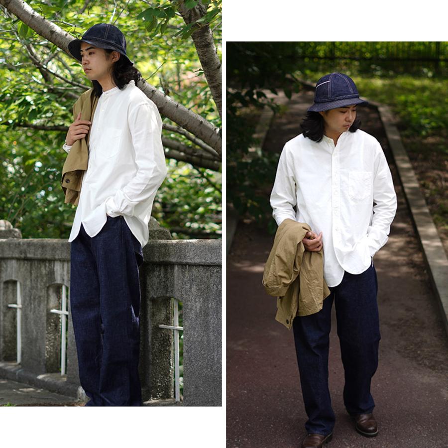 FOB FACTORY（FOBファクトリー） F3429 オックス バンドカラー シャツ/長袖 / メンズ 長袖 綿 コットン 日本製 | FOB FACTORY | 12