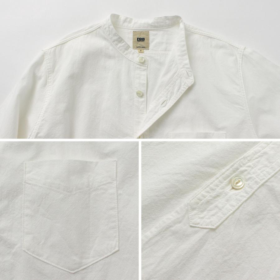FOB FACTORY FACTORY（FOBファクトリー） F3429 オックス バンドカラー