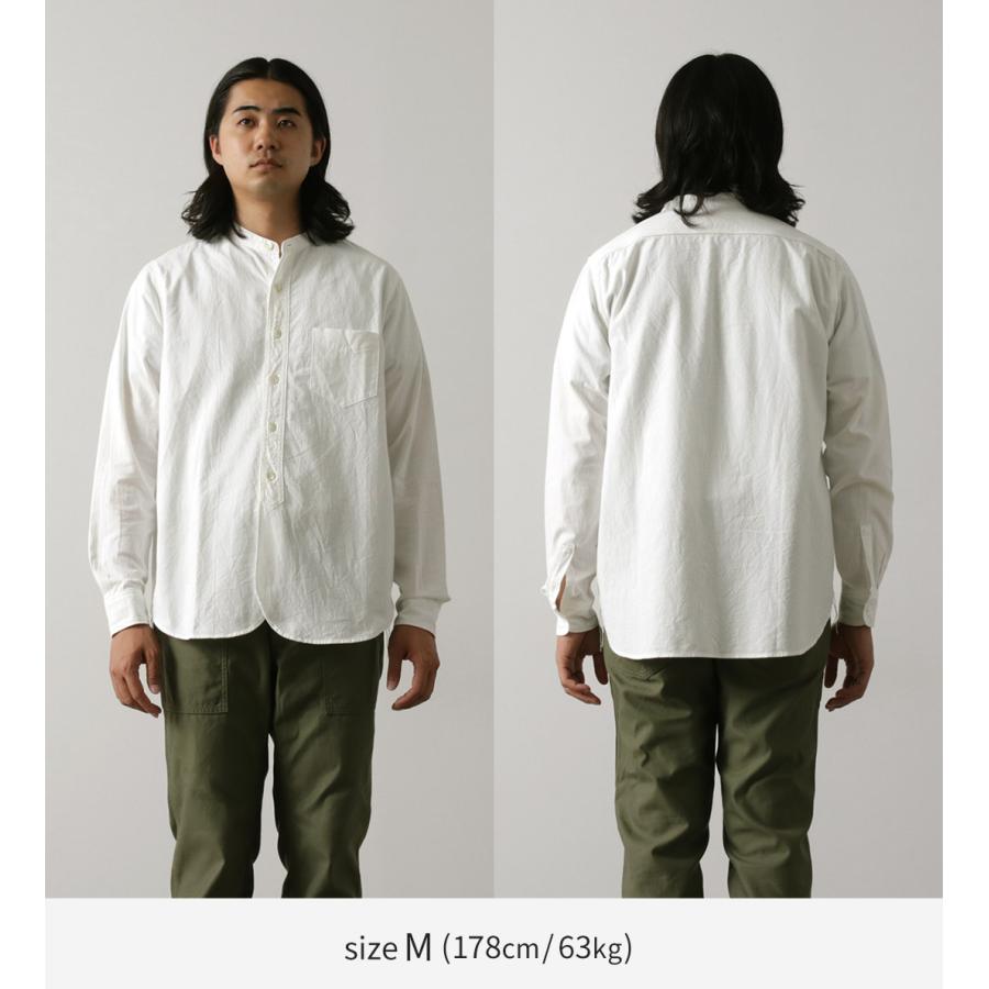 FOB FACTORY（FOBファクトリー） F3429 オックス バンドカラー シャツ/長袖 / メンズ 長袖 綿 コットン 日本製 | FOB FACTORY | 10