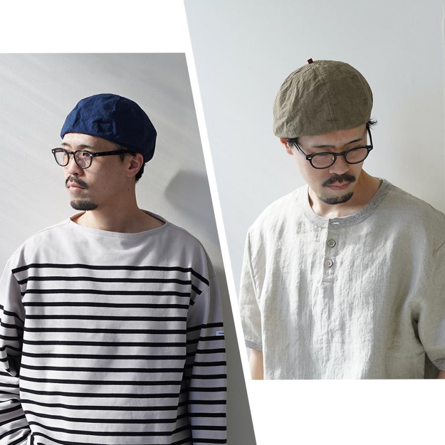 HIGHER（ハイアー）綿麻ウェザー ベレー / メンズ コットン リネン 日本製 COTTON LINEN WEATHER BERET | HIGHER（ファッション） | 15