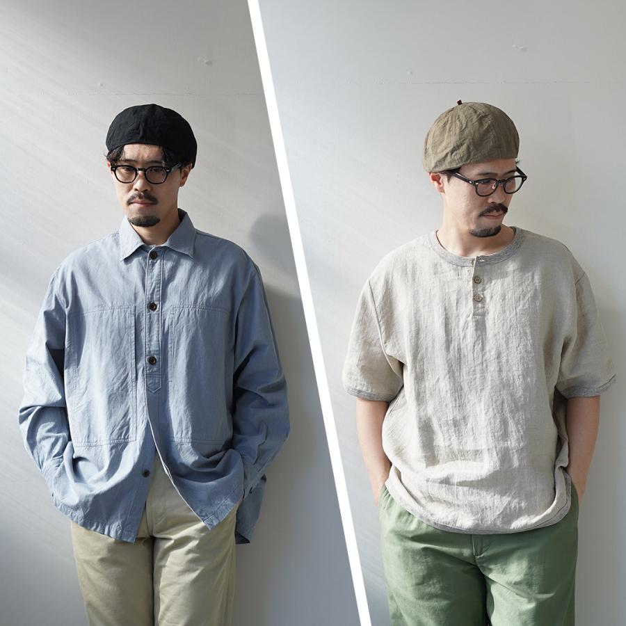 HIGHER（ハイアー）綿麻ウェザー ベレー / メンズ コットン リネン 日本製 COTTON LINEN WEATHER BERET | HIGHER（ファッション） | 08