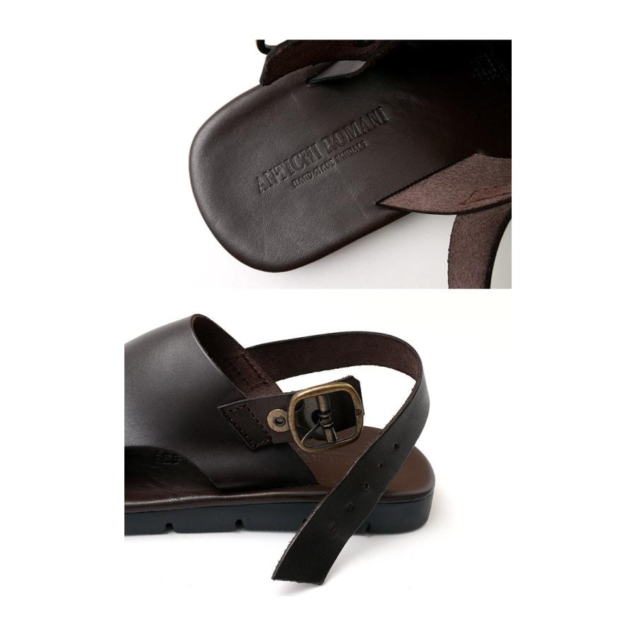 ANTICHI ROMANI（アンティーキロマーニ） レザーサンダル / メンズ / オープントゥ / コンフォートサンダル / イタリア製 | ANTICHI ROMANI | 07