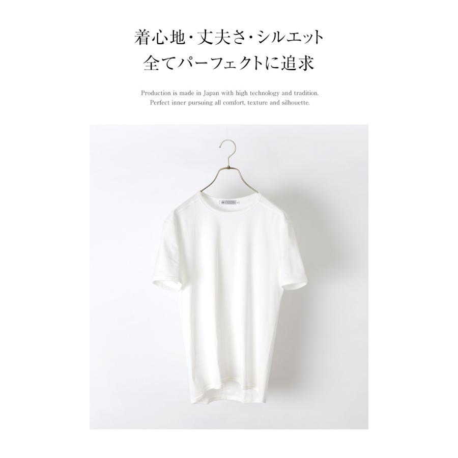RE MADE IN TOKYO JAPAN（アールイー） パーフェクトインナー ギザコットン クルー Tシャツ｜rococo｜07