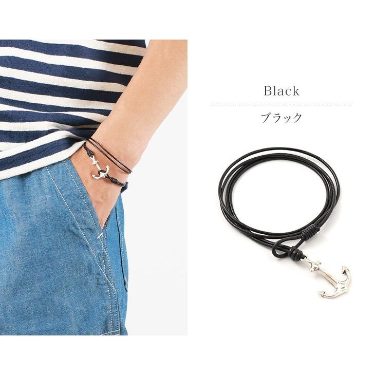 phaduA（パ・ドゥア） アンカー レザー ラップ ブレスレット / メンズ / レディース / ペア可 / シルバー925 | ROCOCO | 05