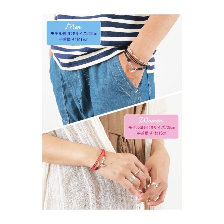 phaduA（パ・ドゥア） アンカー レザー ラップ ブレスレット / メンズ / レディース / ペア可 / シルバー925 | ROCOCO | 14