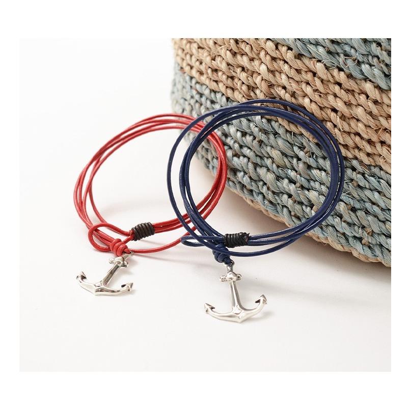 phaduA（パ・ドゥア） アンカー レザー ラップ ブレスレット / メンズ / レディース / ペア可 / シルバー925 | ROCOCO | 15