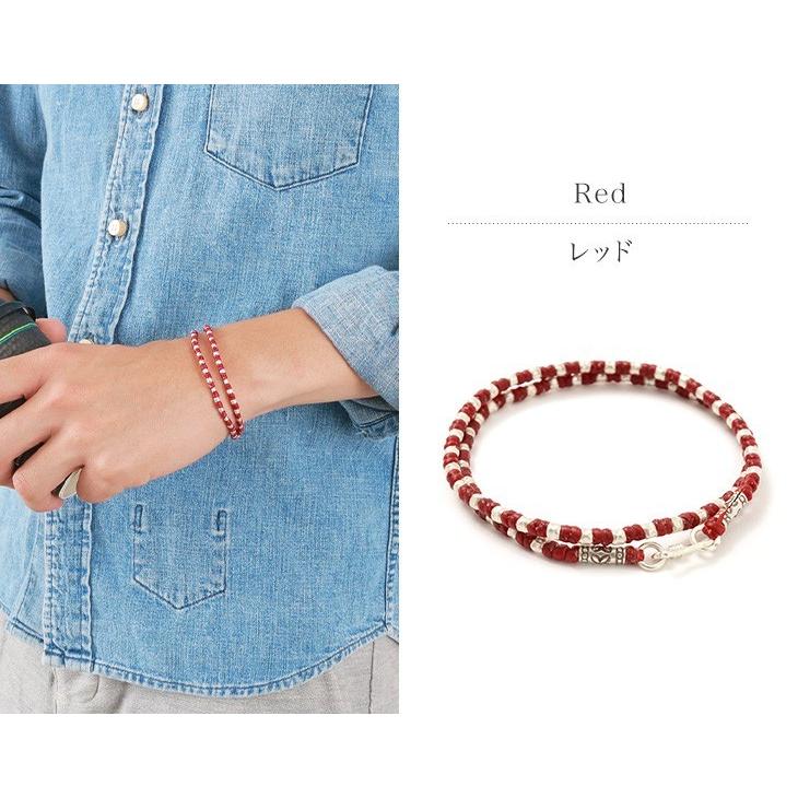 phaduA（パ・ドゥア） Wラップ ワックスコード カレンシルバー ブレスレット / メンズ / レディース / ペア可 | ROCOCO | 07