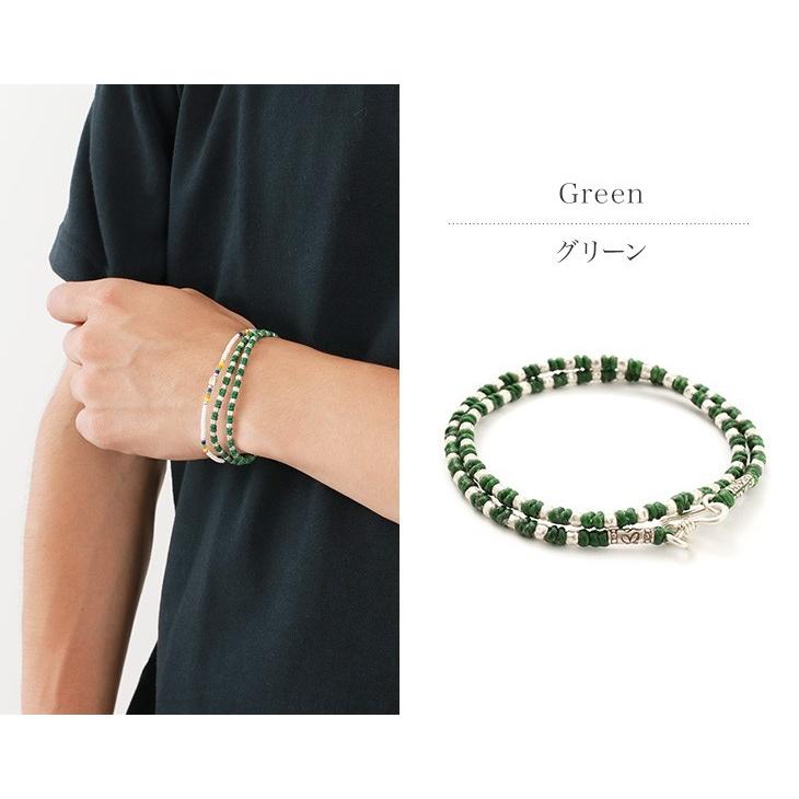 phaduA（パ・ドゥア） Wラップ ワックスコード カレンシルバー ブレスレット / メンズ / レディース / ペア可 | ROCOCO | 08