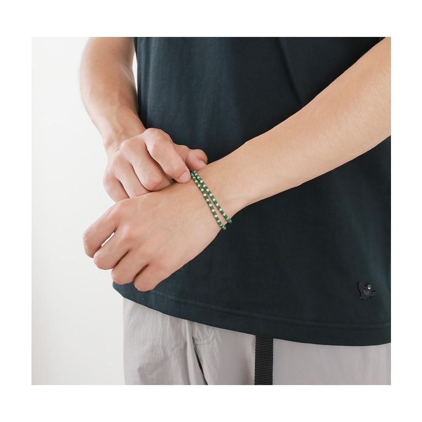 phaduA（パ・ドゥア） Wラップ ワックスコード カレンシルバー ブレスレット / メンズ / レディース / ペア可 | ROCOCO | 10