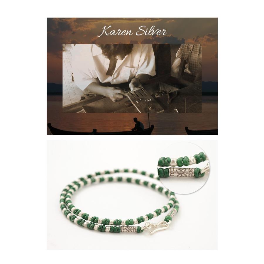 phaduA（パ・ドゥア） Wラップ ワックスコード カレンシルバー ブレスレット / メンズ / レディース / ペア可 | ROCOCO | 11