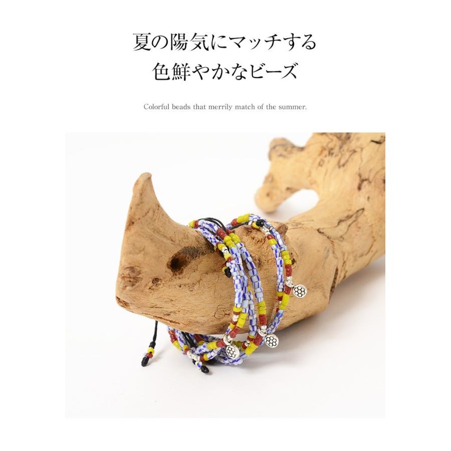 phaduA（パ・ドゥア） マルチ ハンドメイド ビーズ ブレスレット / メンズ / レディース / ペア可 / ワックスコード | ROCOCO | 03