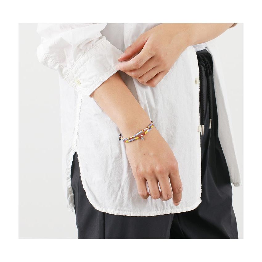 phaduA（パ・ドゥア） マルチ ハンドメイド ビーズ ブレスレット / メンズ / レディース / ペア可 / ワックスコード | ROCOCO | 06