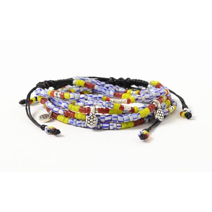 phaduA（パ・ドゥア） マルチ ハンドメイド ビーズ ブレスレット / メンズ / レディース / ペア可 / ワックスコード | ROCOCO | 09