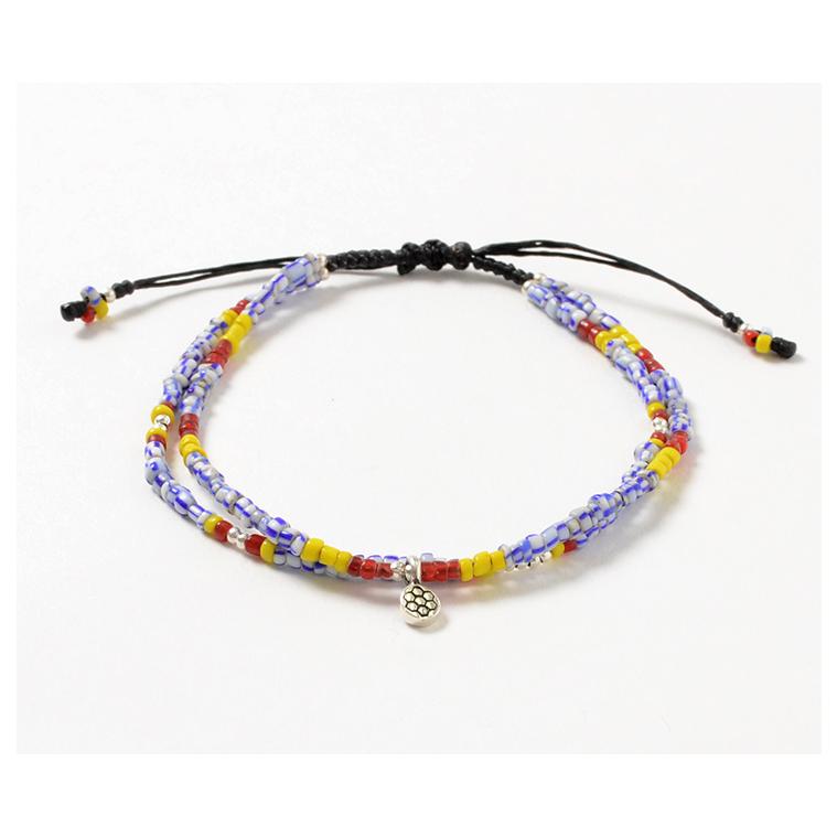 正規 Phadua パ ドゥア マルチ ハンドメイド ビーズ アンクレット メンズ レディース ミサンガ ペア ワックスコード Riosmauricio Com