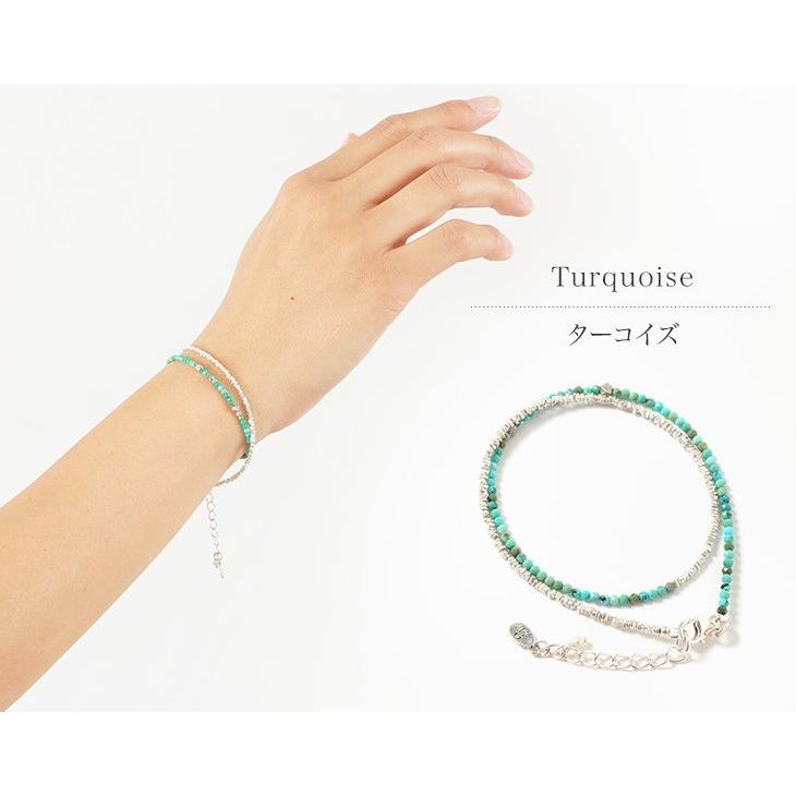 CHALISA T..（チャリッサ・ティー） ターコイズ Wラップ ブレスレット カレンシルバー / レディース | ROCOCO | 02
