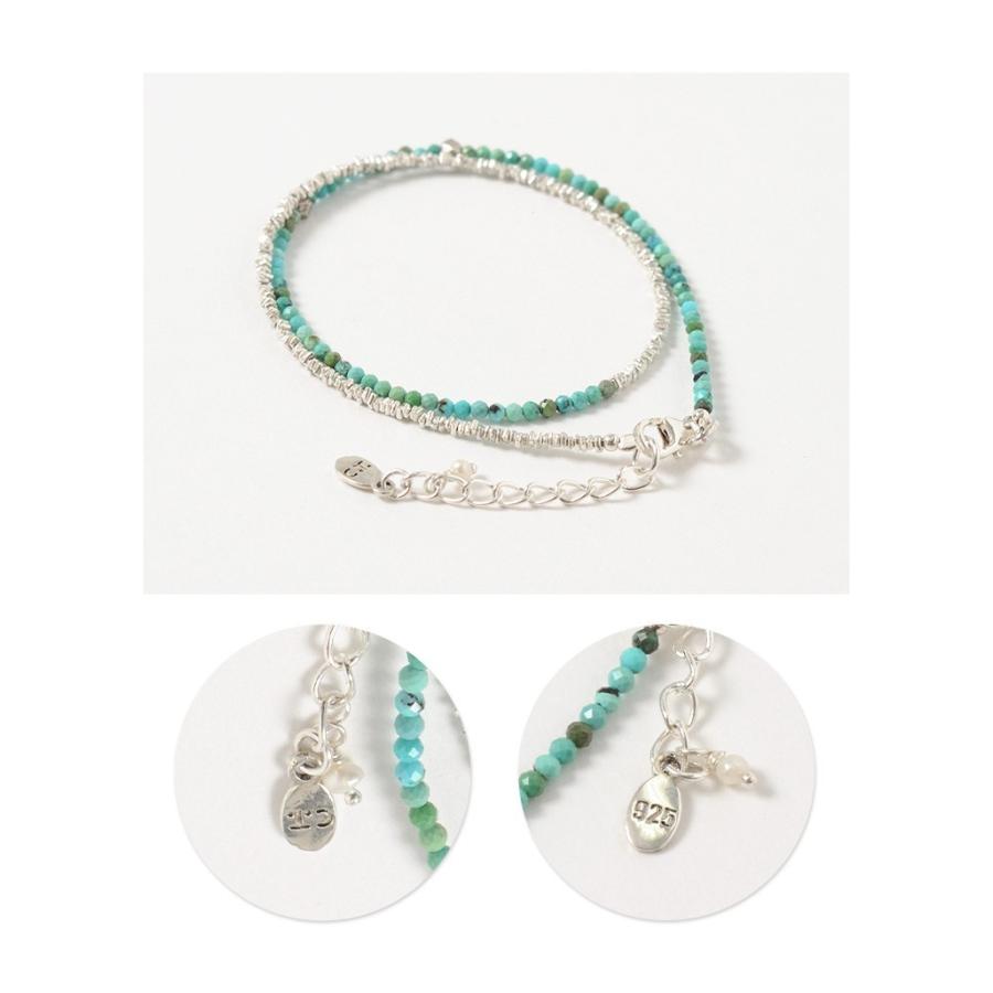 CHALISA T..（チャリッサ・ティー） ターコイズ Wラップ ブレスレット カレンシルバー / レディース | ROCOCO | 08