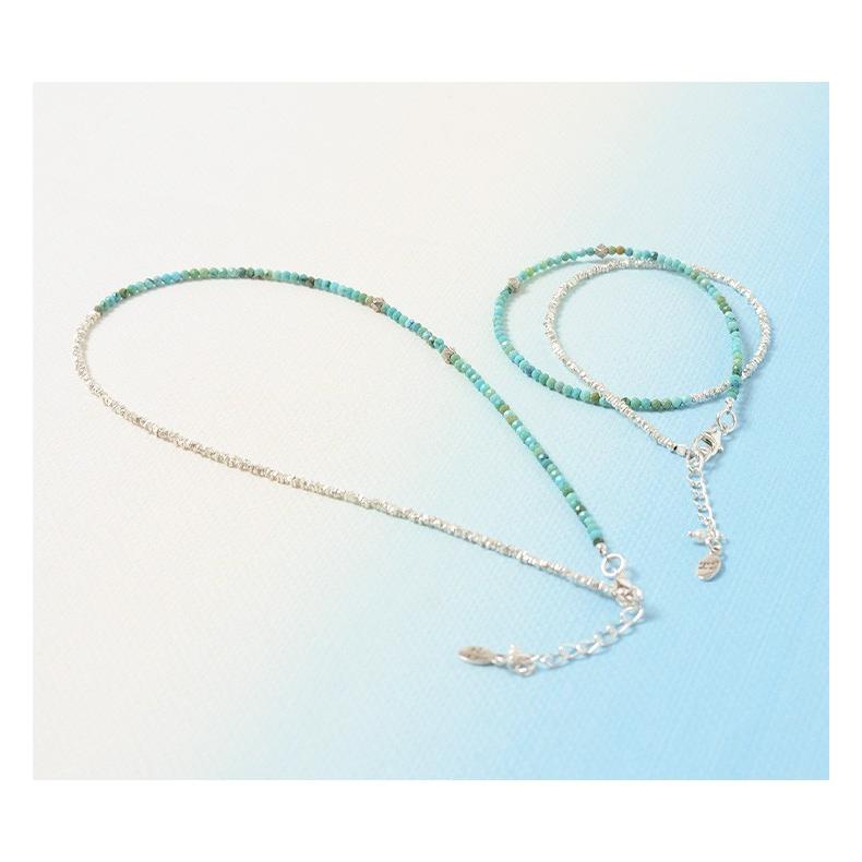 CHALISA T..（チャリッサ・ティー） ターコイズ Wラップ ブレスレット カレンシルバー / レディース | ROCOCO | 10