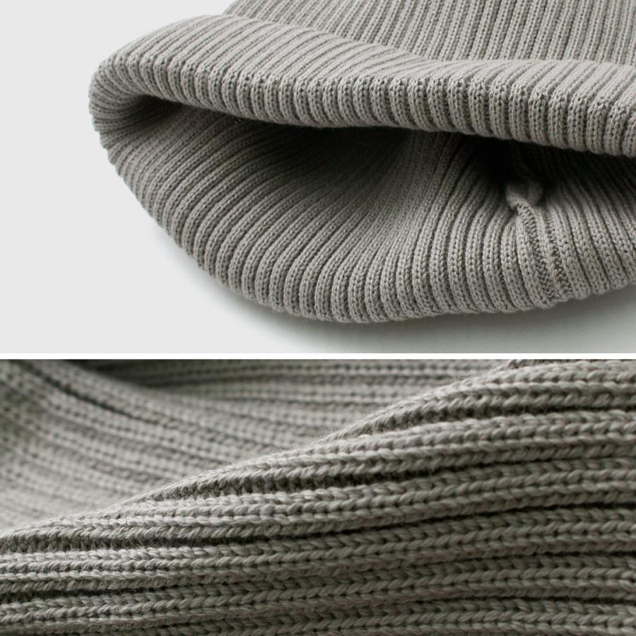 ROTOTO（ロトト） コットン ロールアップビーニー / メンズ レディース 帽子 ニット帽 綿100％ 日本製 | ROTOTO | 21