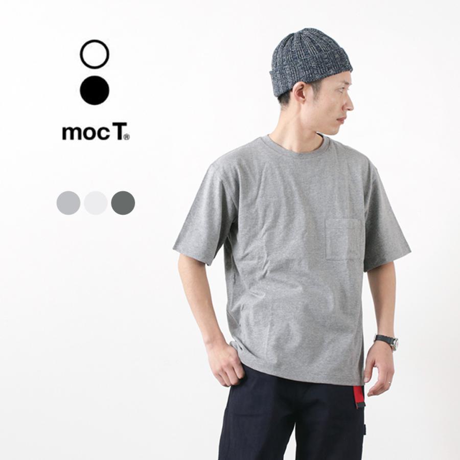 MOC T（モクティー） クルーネック ポケットTシャツ / ルーズフィット / メンズ / 無地 / 杢グレー / 日本製｜rococo