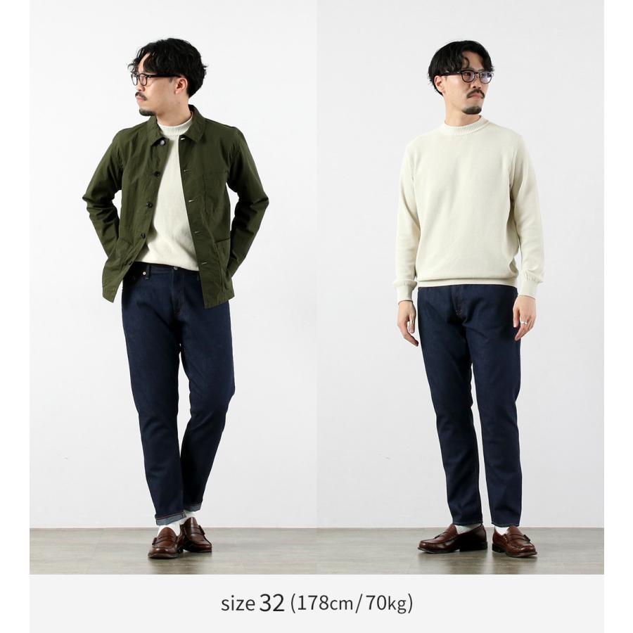 Blue refabric（ブルーリファブリック） 8oz セルヴィッジ サマーデニム セミワイドテーパード 5Pジーンズ 日本製 / メンズ | JAPAN BLUE JEANS | 04