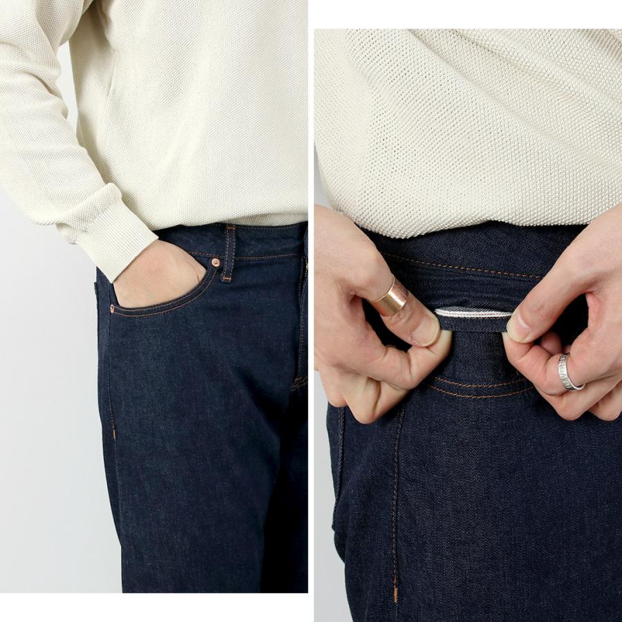 Blue refabric（ブルーリファブリック） 8oz セルヴィッジ サマーデニム セミワイドテーパード 5Pジーンズ 日本製 / メンズ | JAPAN BLUE JEANS | 08