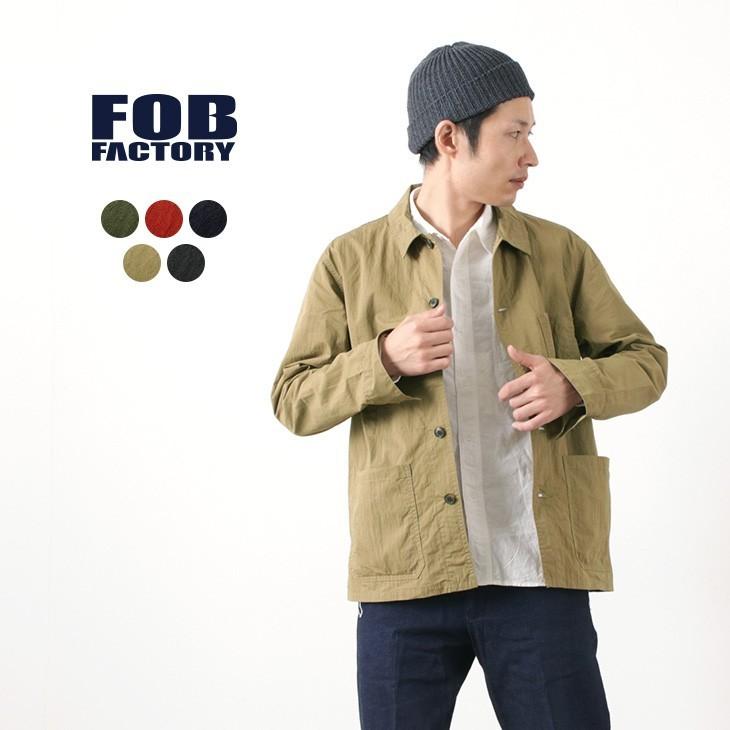 FOB FACTORY（FOBファクトリー） F2394 フレンチ シャツジャケット / 長袖 / メンズ / 日本製｜rococo