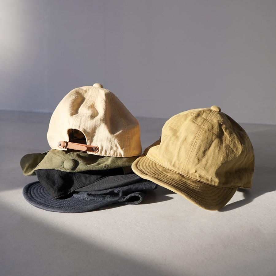 HIGHER（ハイアー） ヴィンテージ ヘリンボン キャップ / メンズ 帽子 日本製 コットン HT20004 VINTAGE HERRINGBONE CAP | HIGHER（ファッション） | 16