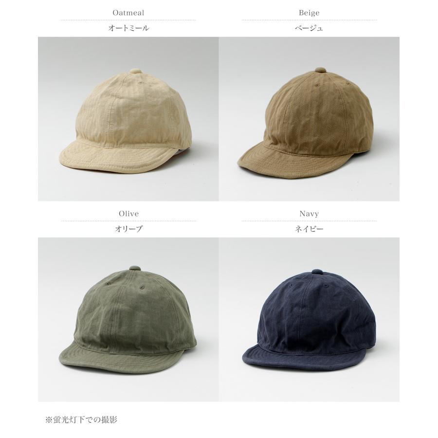 HIGHER（ハイアー） ヴィンテージ ヘリンボン キャップ / メンズ 帽子 日本製 コットン HT20004 VINTAGE HERRINGBONE CAP | HIGHER（ファッション） | 06
