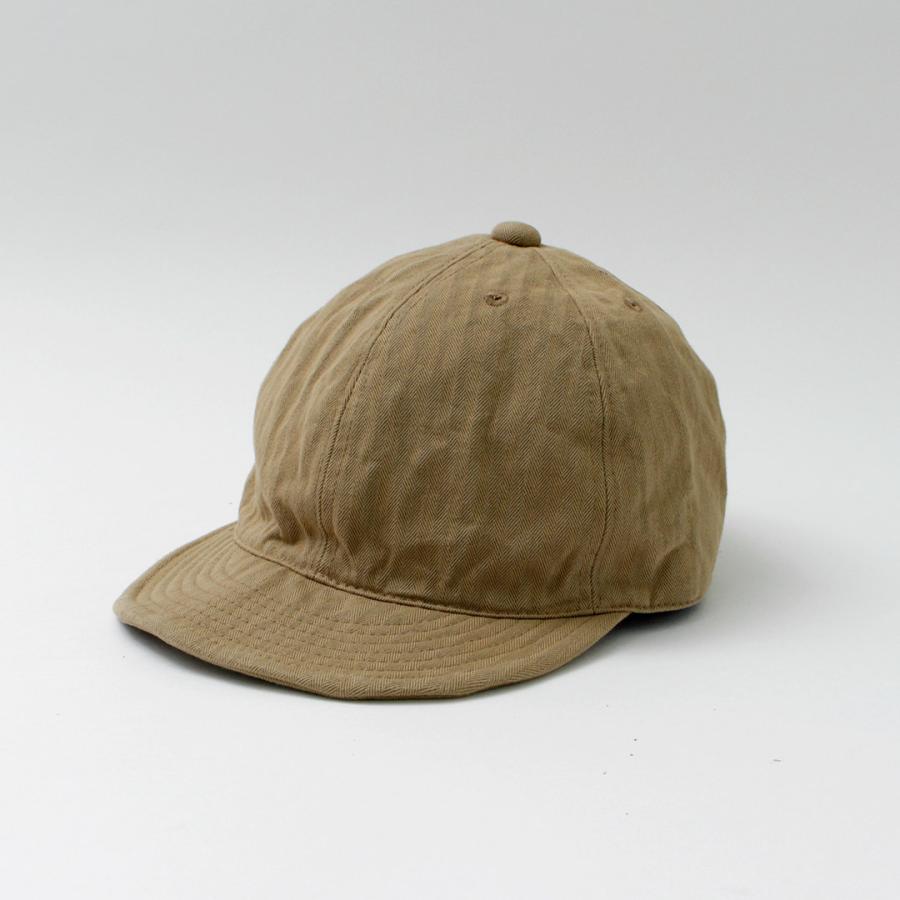 HIGHER（ハイアー） ヴィンテージ ヘリンボン キャップ / メンズ 帽子 日本製 コットン HT20004 VINTAGE HERRINGBONE CAP | HIGHER（ファッション） | 08