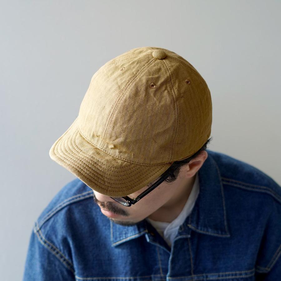 HIGHER（ハイアー） ヴィンテージ ヘリンボン キャップ / メンズ 帽子 日本製 コットン HT20004 VINTAGE HERRINGBONE CAP | HIGHER（ファッション） | 14