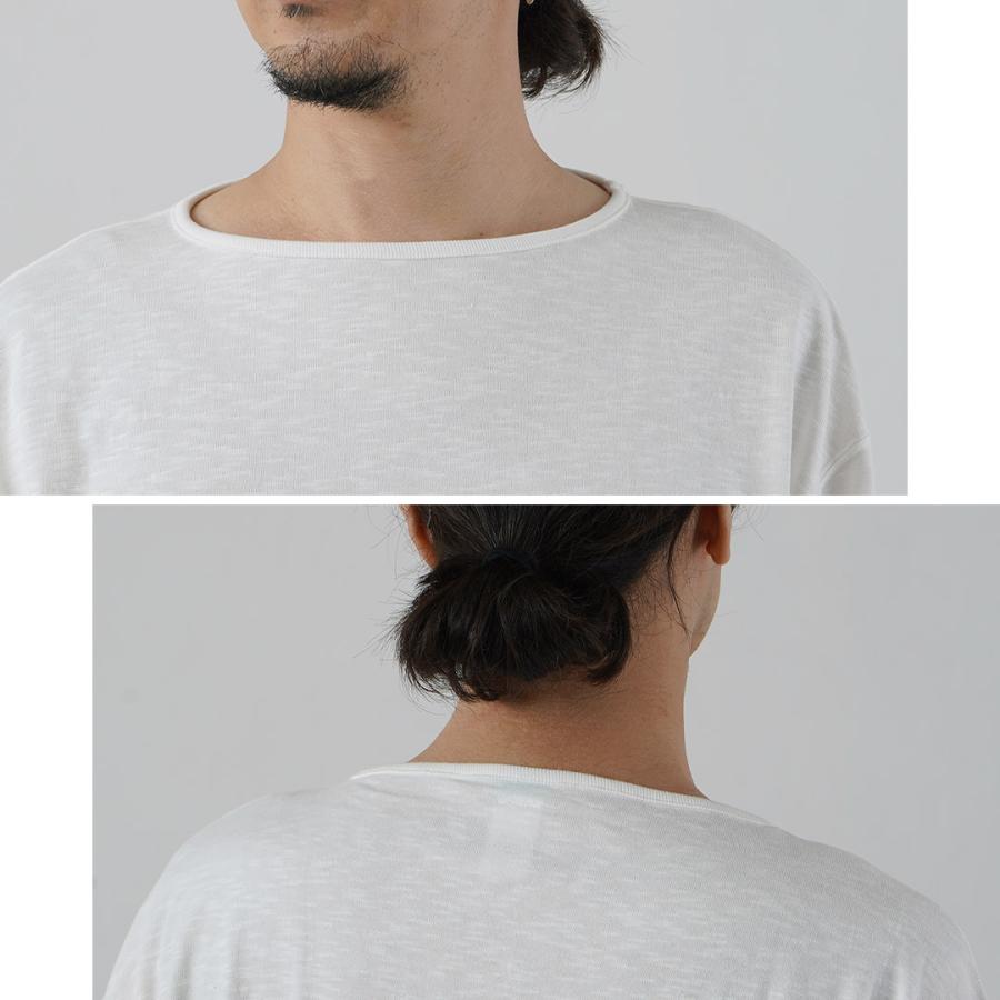 TIEASY（ティージー） HDCS ライト ビッグ ボートネック Tシャツ 日本製 / メンズ バスクシャツ 半袖 無地 | TIEASY | 18